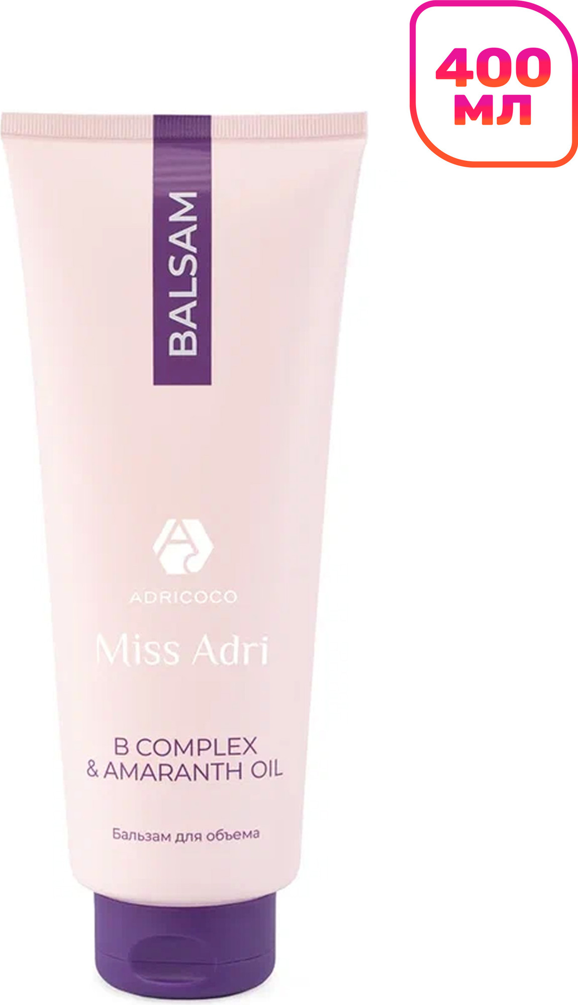 Бальзам для волос Adricoco Miss Adri B Complex & Amaranth Oil для объема волос (400мл)