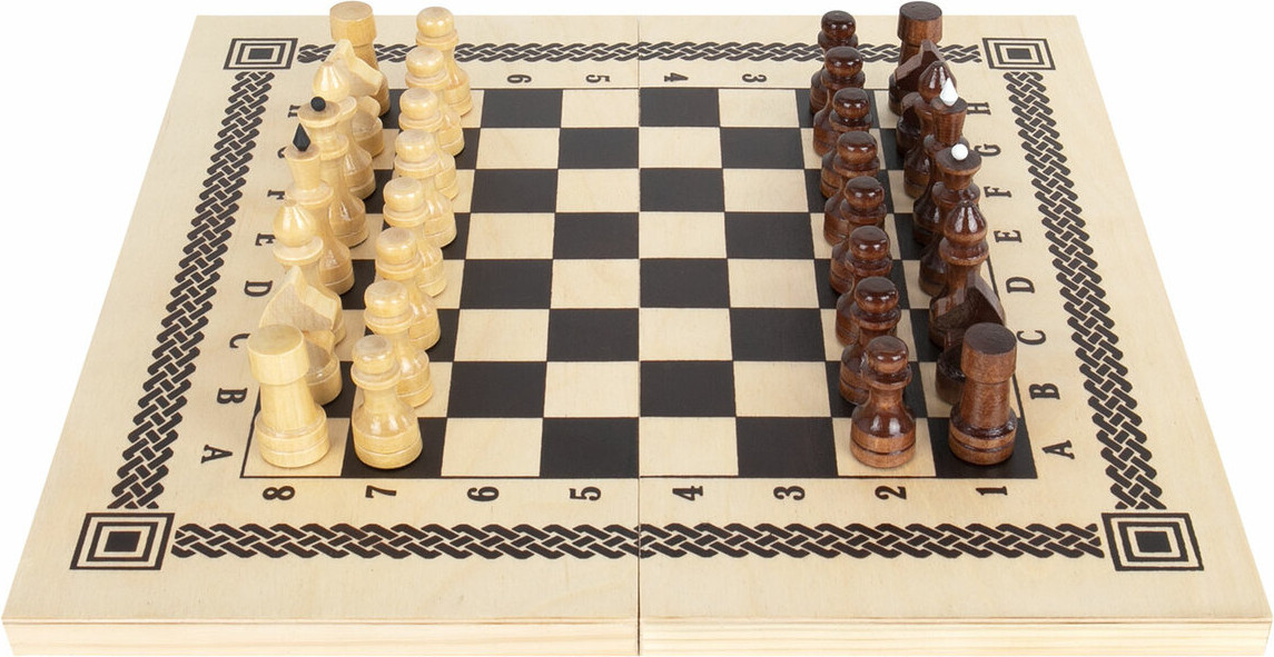 Набор настольных игр Золотая сказка Шашки, шахматы, нарды 3 в 1 / 665364 — фото 2