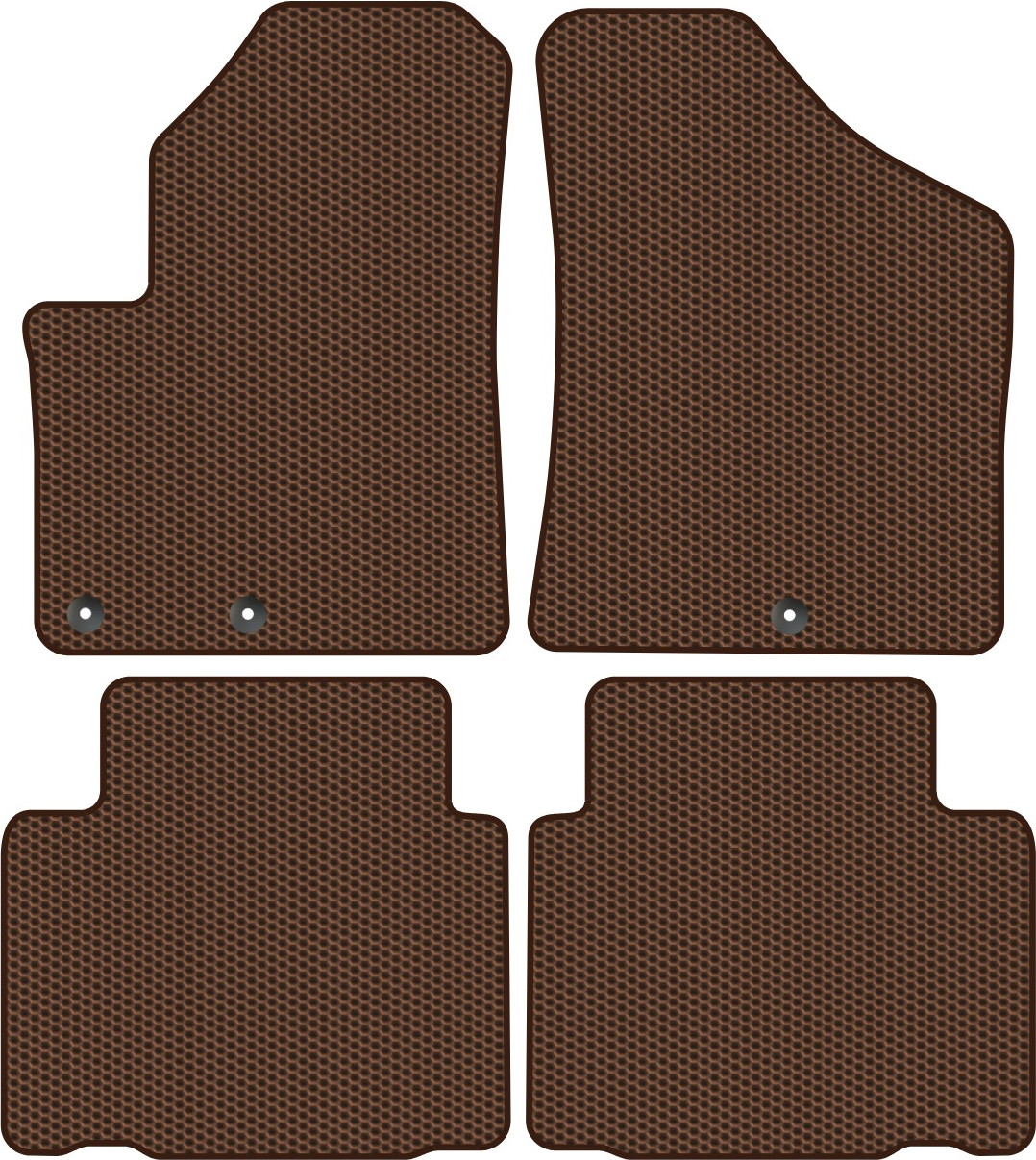Комплект ковриков для авто Alicosta 0492_1-кор для Hyundai ix55 I SUV 5 мест/EN 2006-2013 (EVA соты, коричневый)