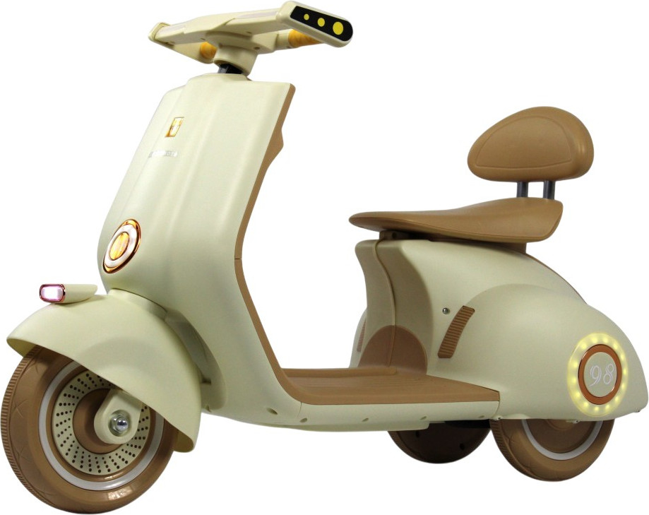 Детский мотоцикл RiverToys K444PX (бежевый)