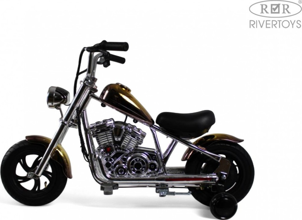 Детский мотоцикл RiverToys M777ML-B (фиолетовый хром) — фото 2