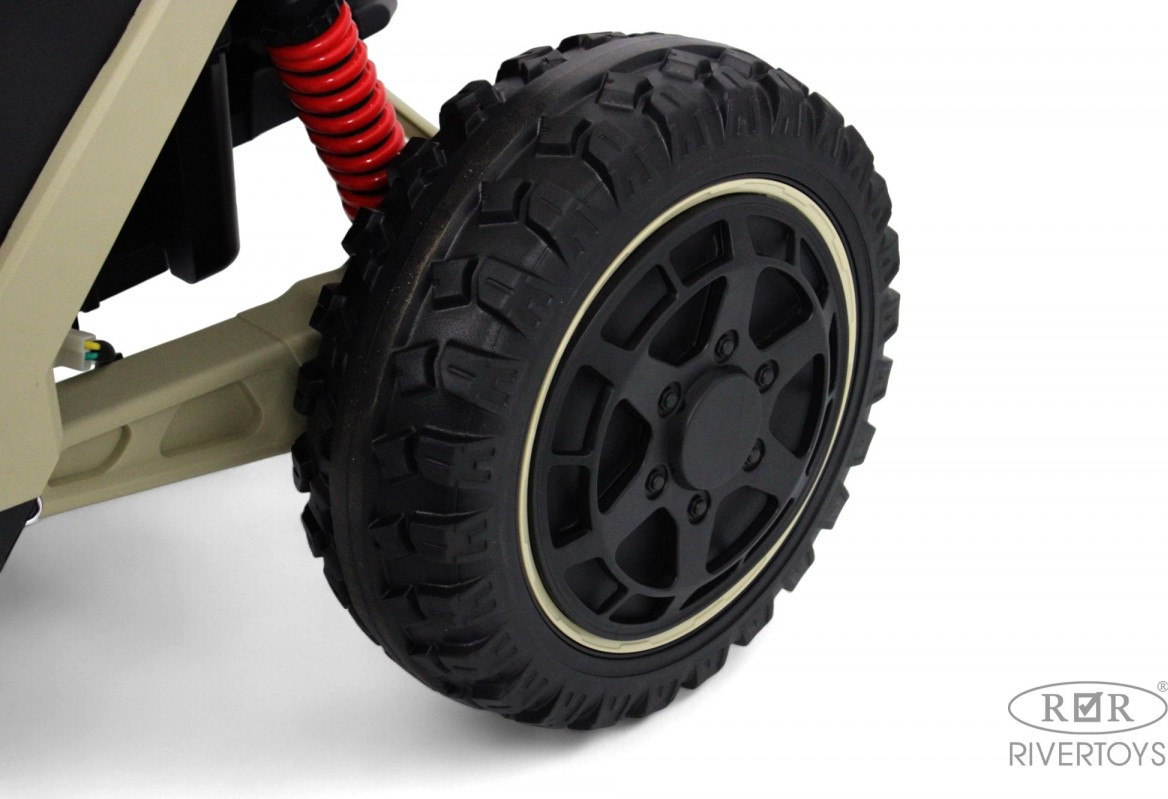 Детский автомобиль RiverToys Z707ZZ (бежевый) — фото 5