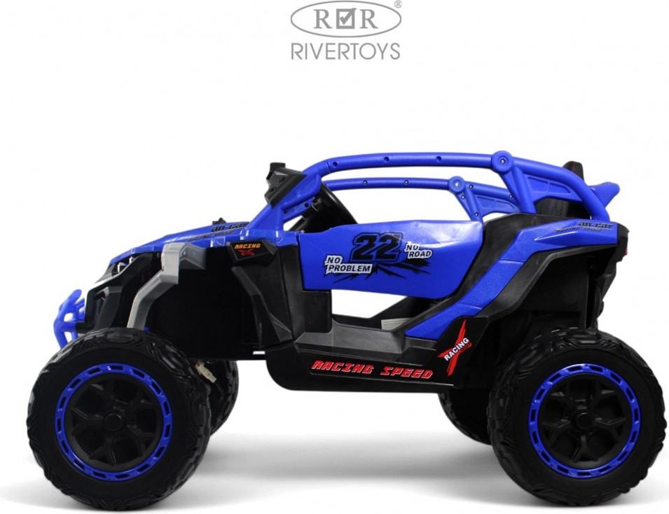 Детский автомобиль RiverToys K707AM (синий) — фото 5