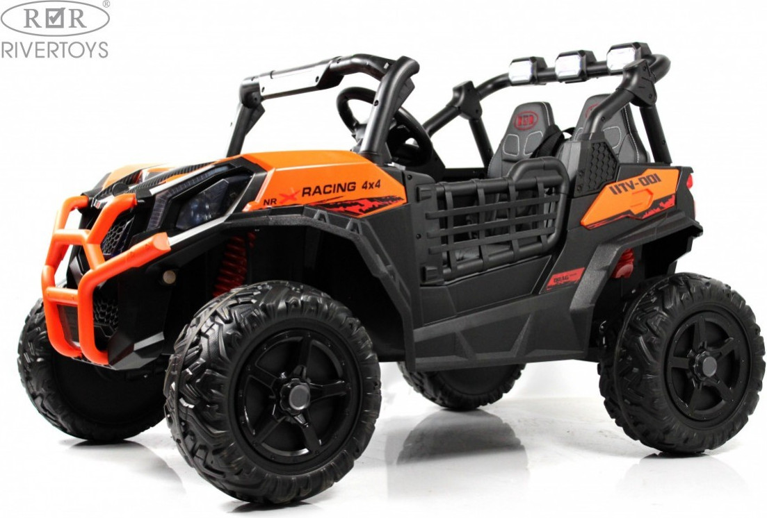 Детский автомобиль RiverToys K777KK LUX 4WD (оранжевый) — фото 2