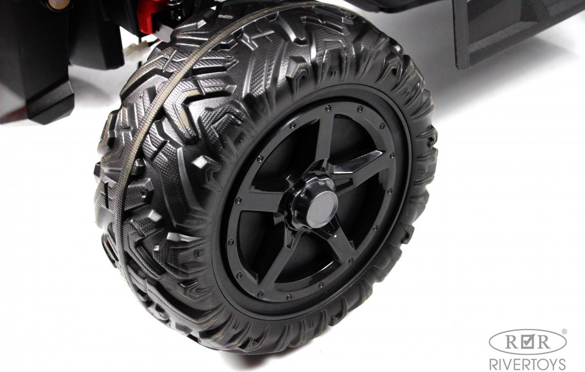 Детский автомобиль RiverToys K777KK LUX 4WD (оранжевый) — фото 6