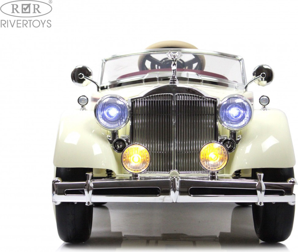 Детский автомобиль RiverToys Rolls-Royce E444EE (бежевый) — фото 2