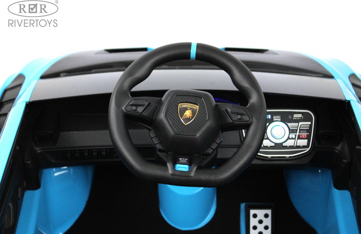 Детский автомобиль RiverToys Lamborghini Huracan STO / E888EE (синий) — фото 3