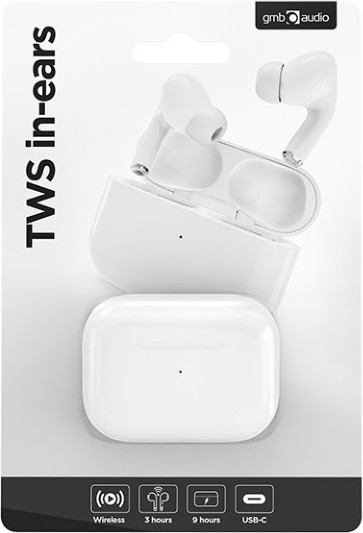 Беспроводные наушники Gembird/Cablexpert TWS-03-W (белый) — фото 4