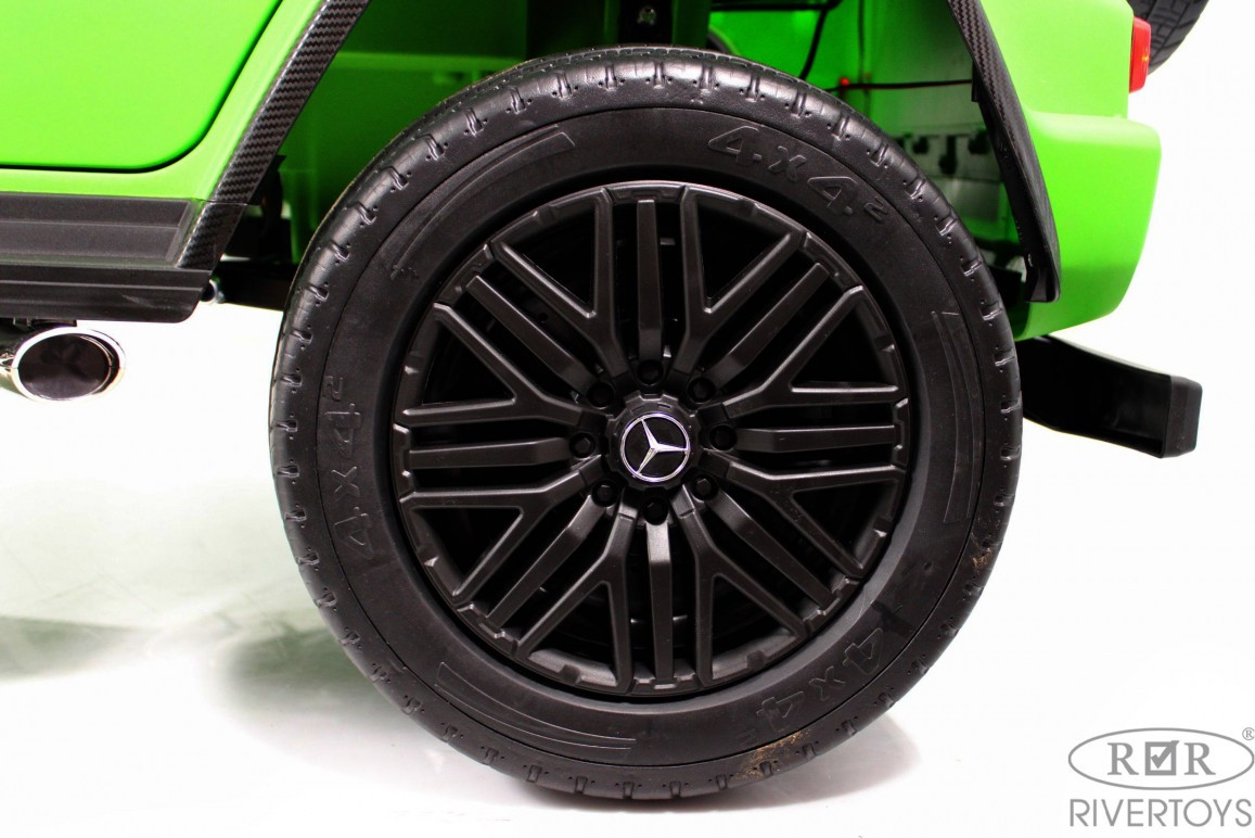 Детский автомобиль RiverToys Mercedes Benz G63 Y777YY (зеленый матовый) — фото 5