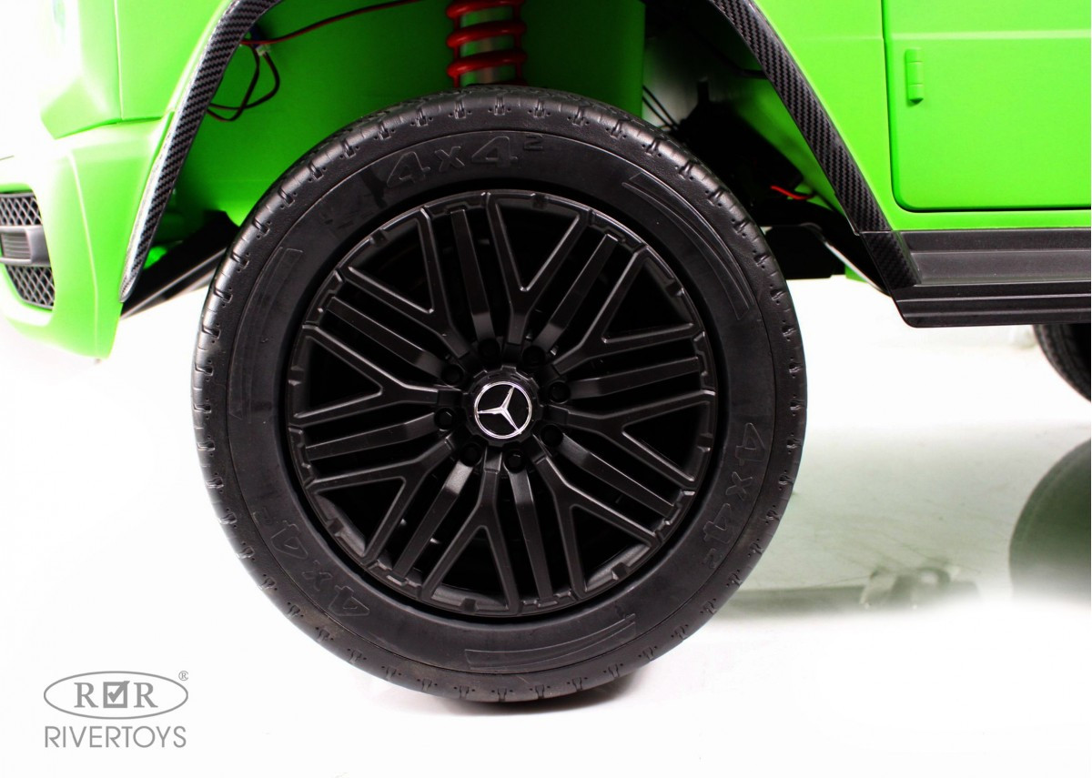 Детский автомобиль RiverToys Mercedes Benz G63 Y777YY (зеленый матовый) — фото 6