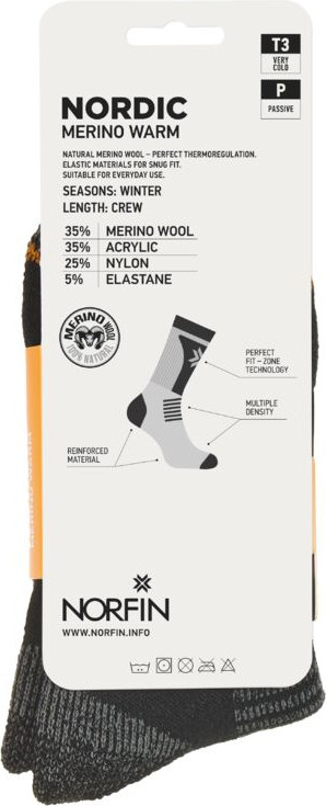 Носки Norfin T3p Nordic Merino Warm Crew / 304736-04XL (р.45-47) — фото 5