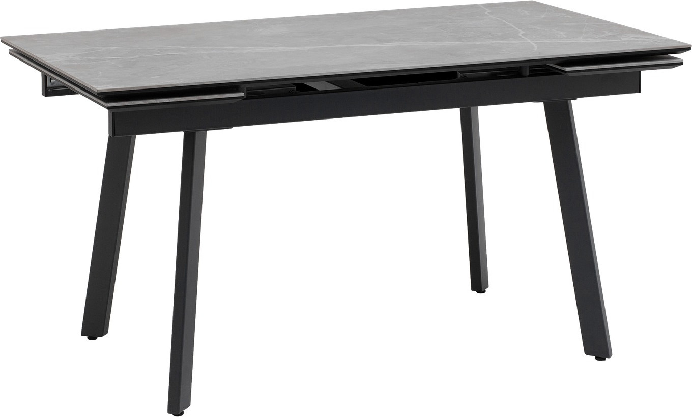 Обеденный стол Stool Group Тайл 140-200x85x75 (керамика Larka Grey/антрацит)