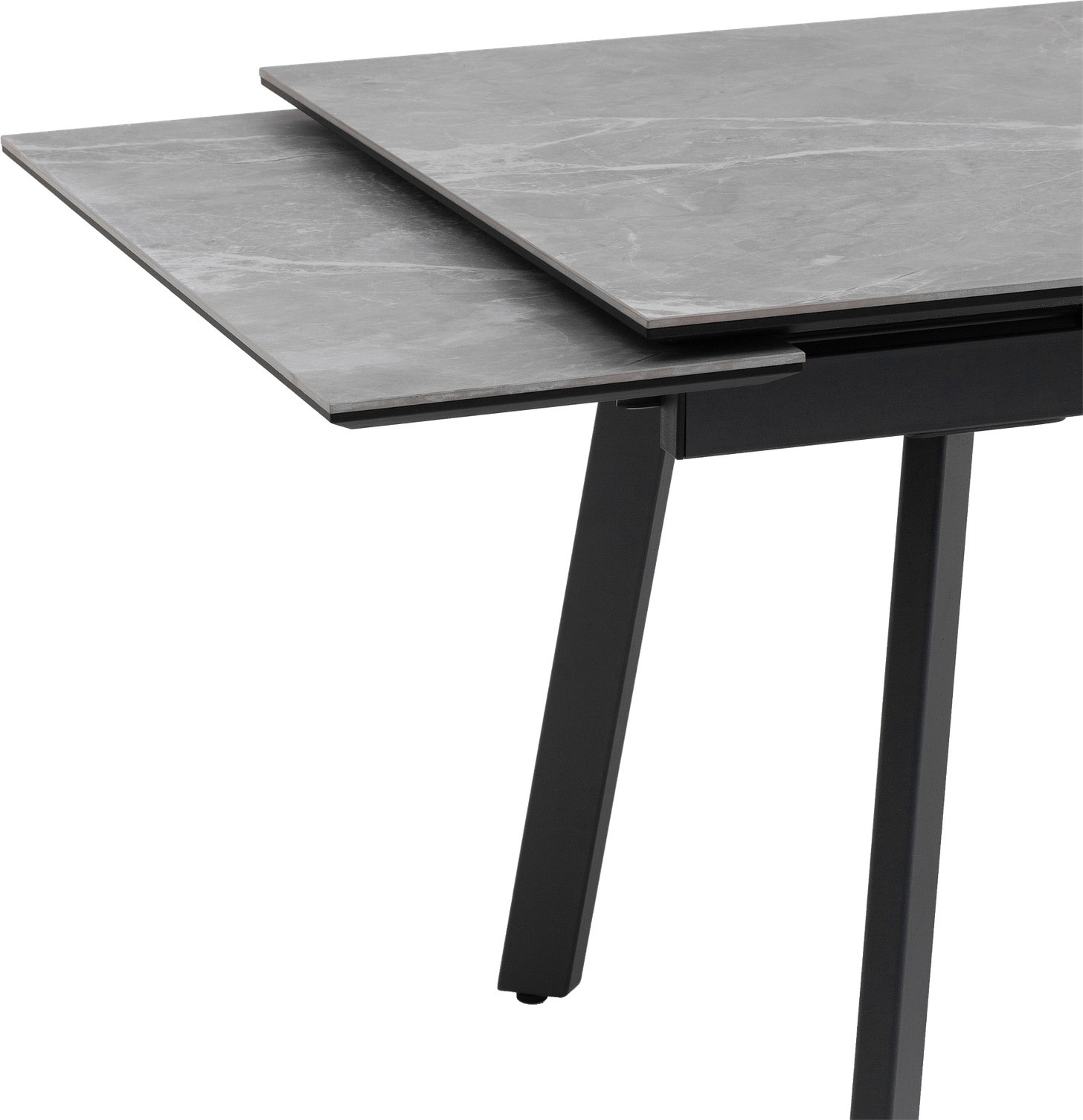 Обеденный стол Stool Group Тайл 140-200x85x75 (керамика Larka Grey/антрацит) — фото 4