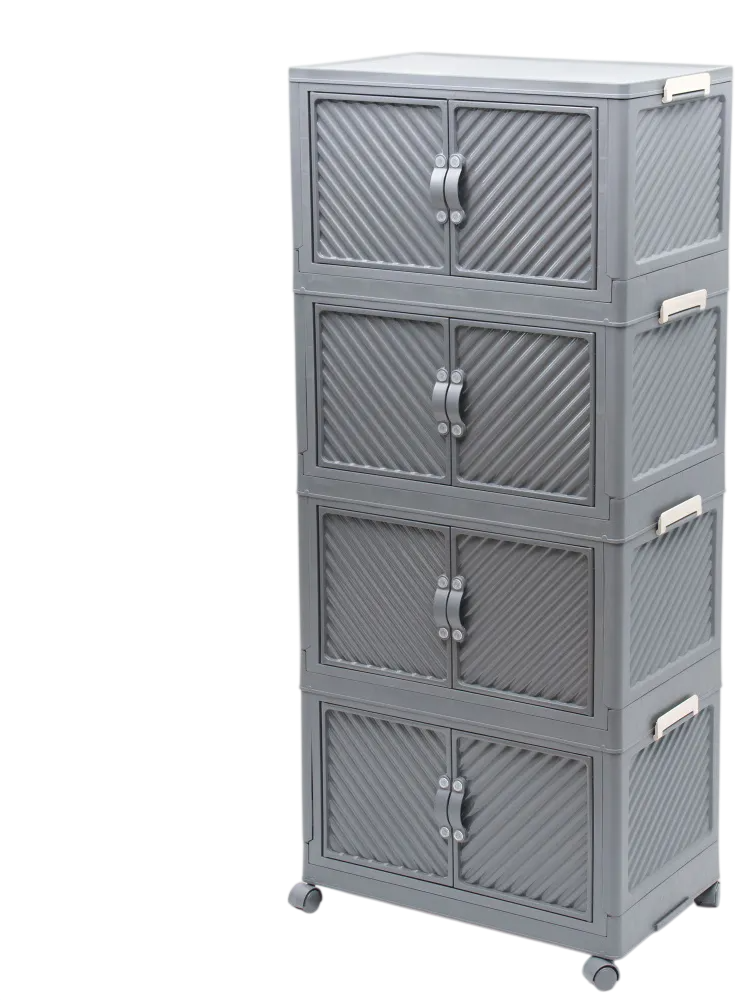 Комод пластиковый Runis 56х34х126см / 16-26 (графит)
