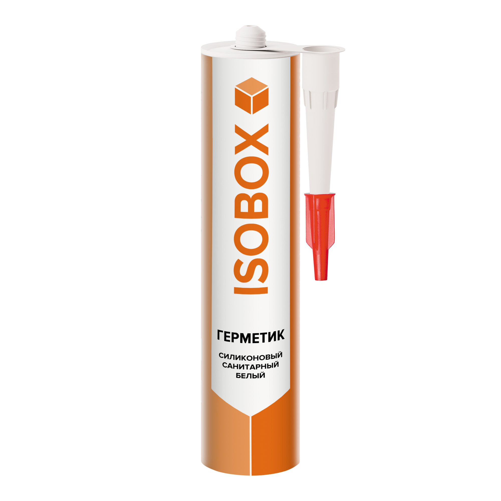 Герметик силиконовый Isobox Санитарный (260мл, белый)