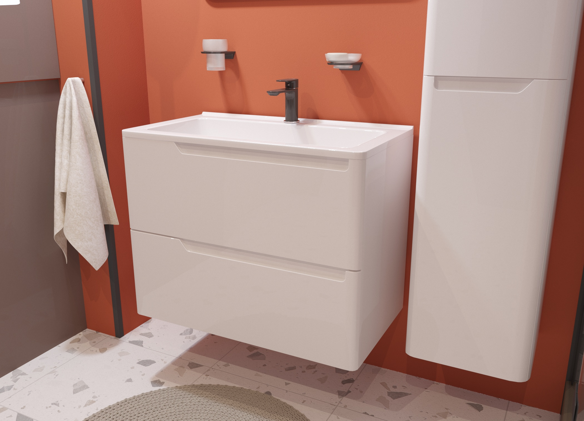 Тумба под умывальник Эстет Kare Luxe 60х45 2 ящика / ФР-00007075 — фото 2