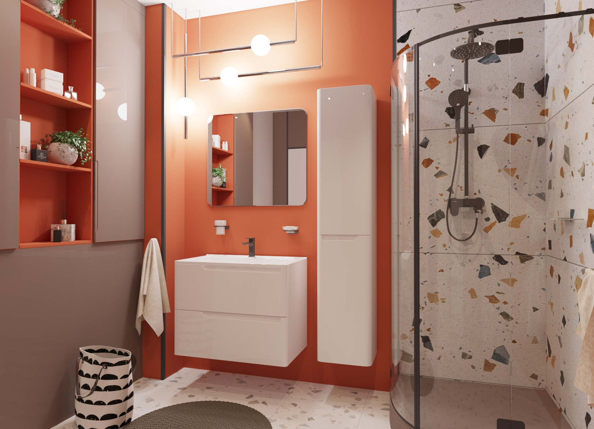 Тумба под умывальник Эстет Kare Luxe 90х45 2 ящика / ФР-00015242 — фото 3