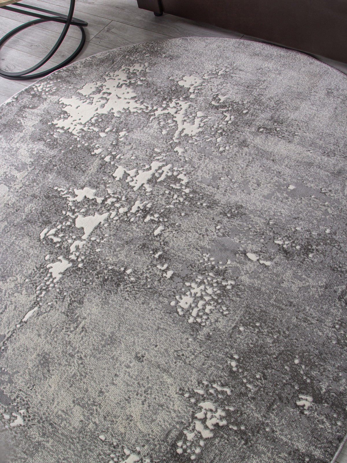 Коврик Merinos Atlantis D996-OVAL-LIGHT GRAY (1.2x1.7) — фото 5