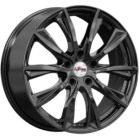 Литой диск iFree Кazaнтип 18x7.5" 5x100мм DIA 56.1мм ET 48мм BK