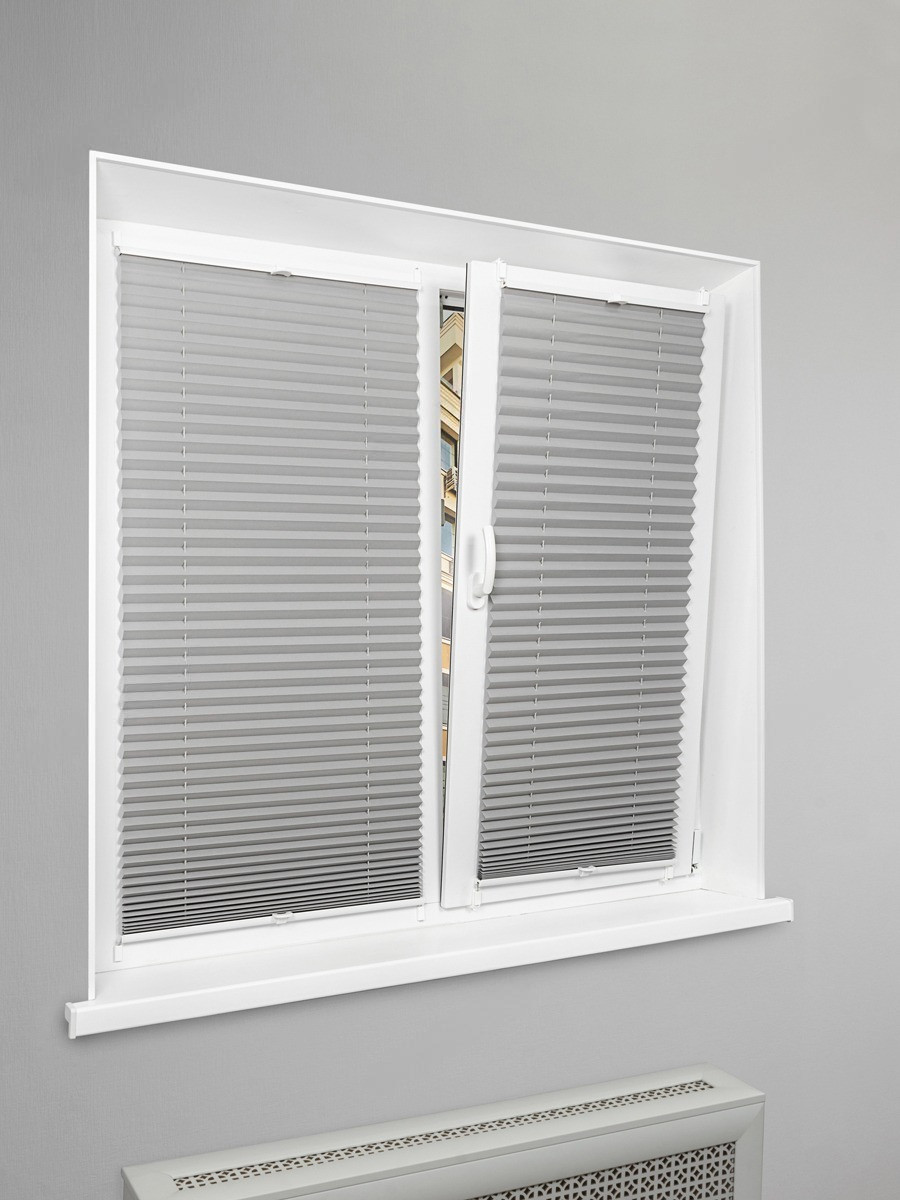 Штора-плиссе Lm Decor PK 280-07 34х160 (серый)