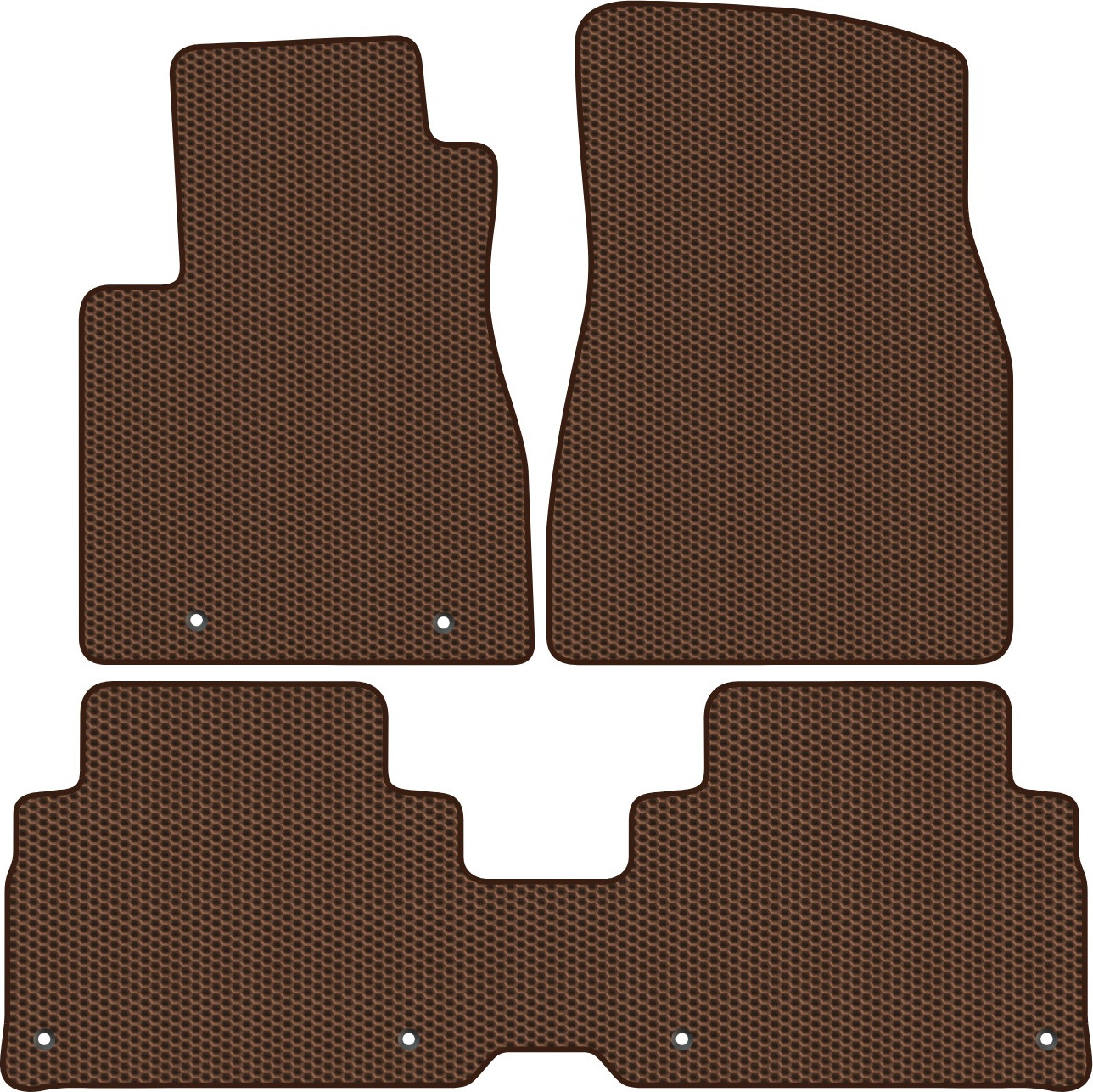Комплект ковриков для авто Alicosta 2359_1-кор для Lexus RX300 SUV/MCU35 2003-2006 (EVA соты, коричневый) — фото 1