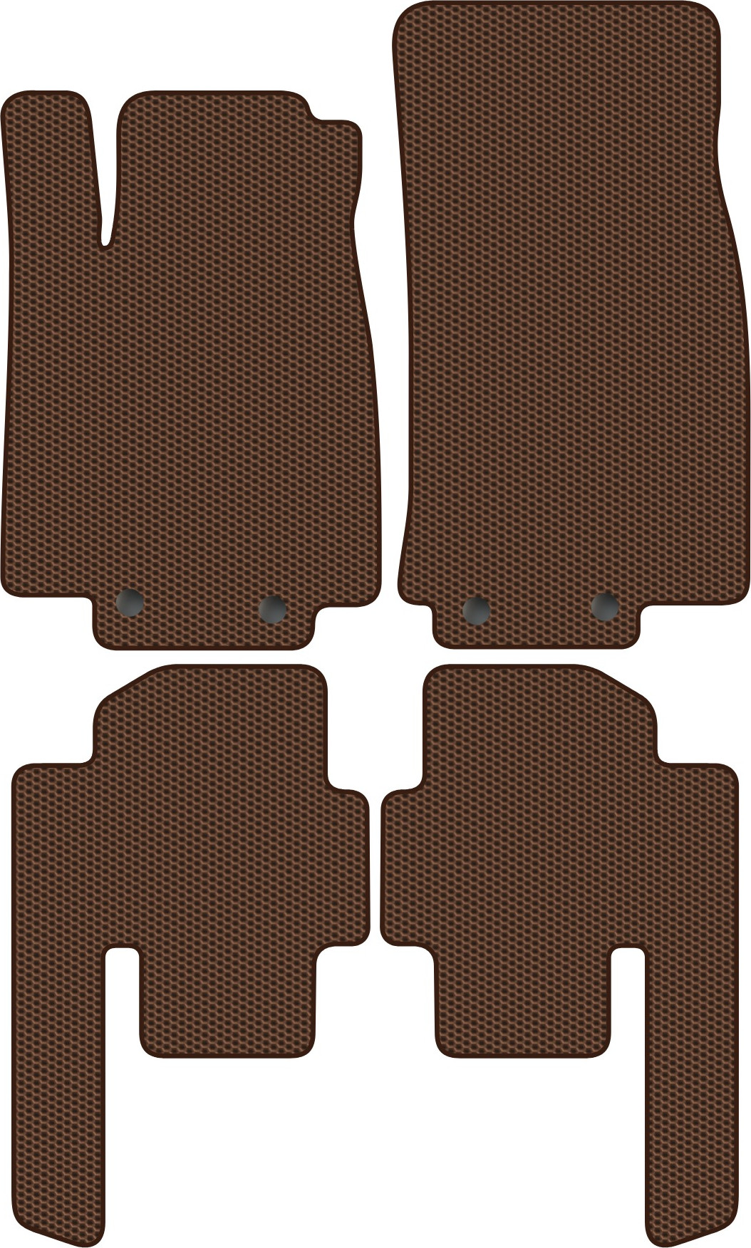 Комплект ковриков для авто Alicosta 0828_1-кор для Mercedes-Benz R-Class I W251/V251 2005-2013 (EVA соты, коричневый)