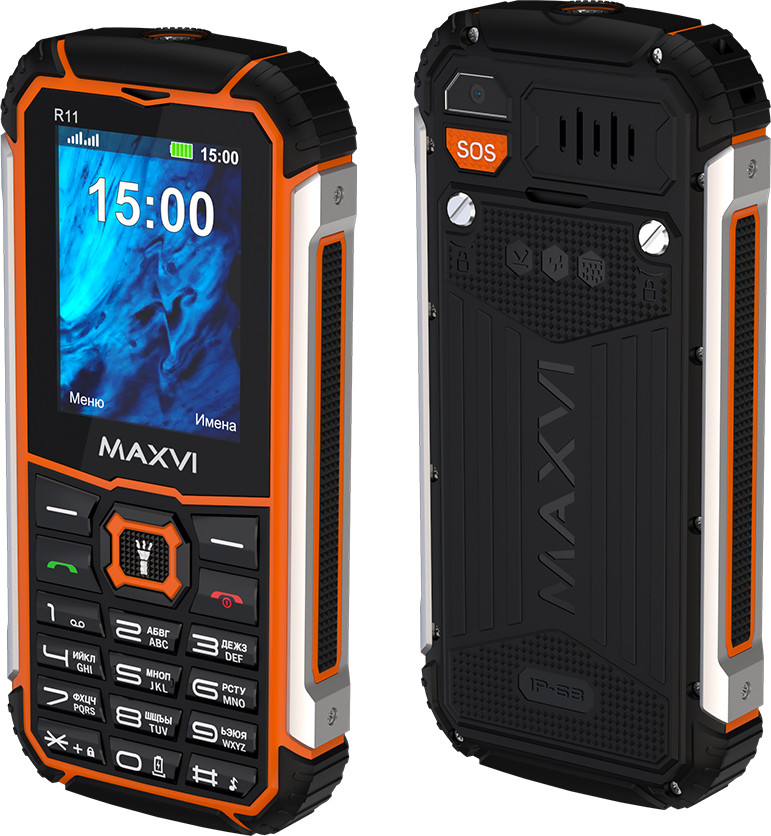 Мобильный телефон Maxvi R11 (оранжевый)