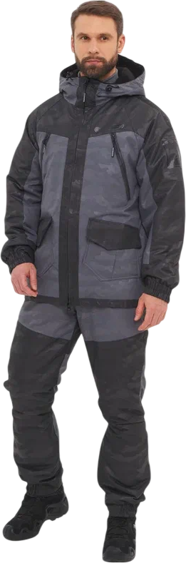 Костюм для охоты и рыбалки Huntsman Горка Люкс -10°C Серый Breathable (р.52-54/182-188)