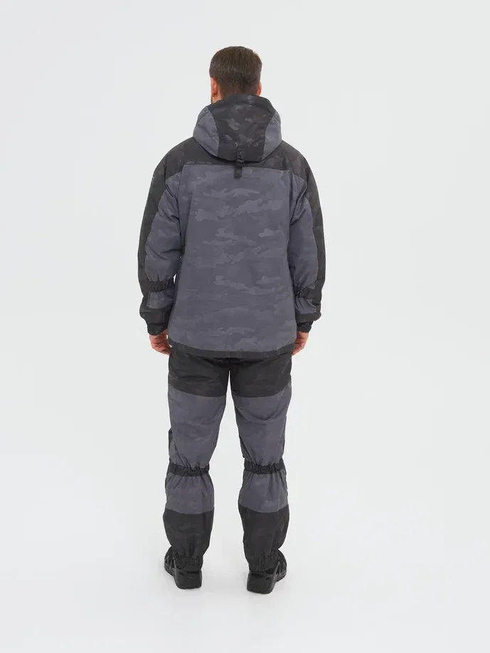 Костюм для охоты и рыбалки Huntsman Горка Люкс -10°C Серый Breathable (р.60-62/182-188) — фото 2