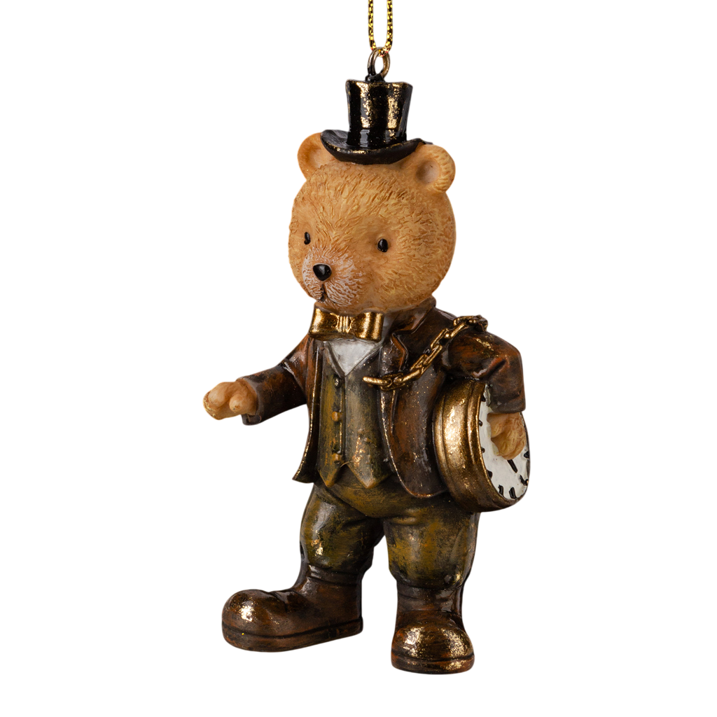 Елочная игрушка Erich Krause Decor. Медведь с часами / 64529