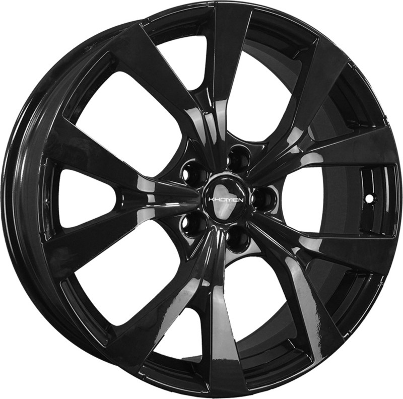 Литой диск Khomen KHW1906 Dongfeng AX7 19x7" 5x108мм DIA 65.1мм ET 45мм (Black)