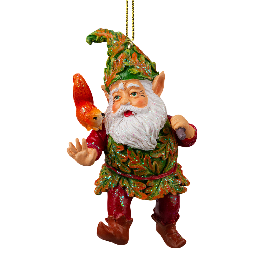 Елочная игрушка Erich Krause Decor. Гном с белочкой / 64492