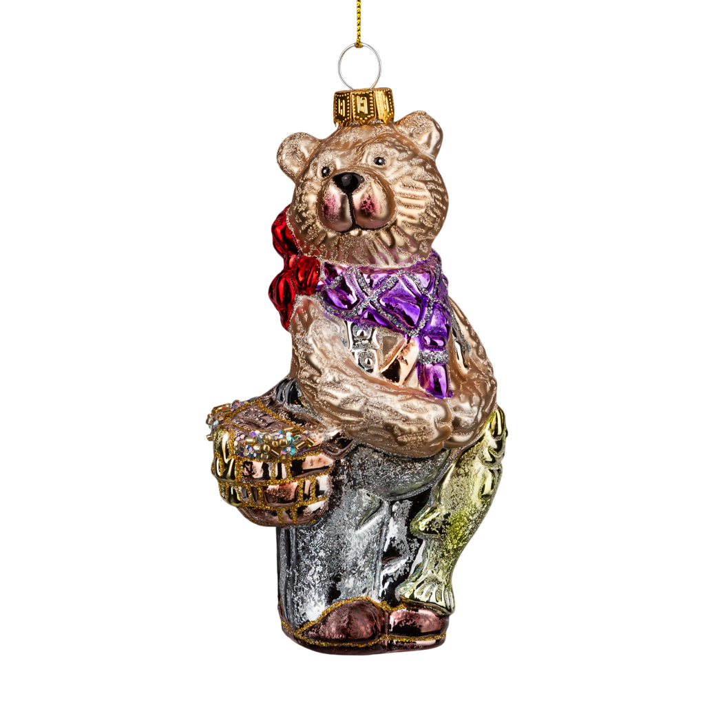 Елочная игрушка Erich Krause Decor. Мишка рыболов / 64413