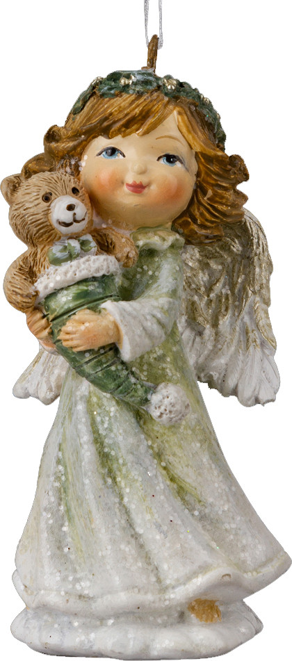 Елочная игрушка Erich Krause Decor. Ангел с медвежонком / 64519