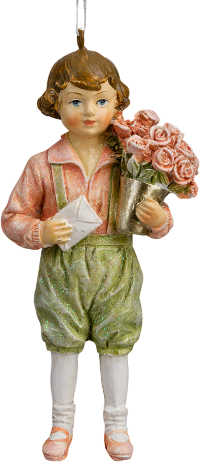 Елочная игрушка Erich Krause Decor. Мальчик с цветами / 64537