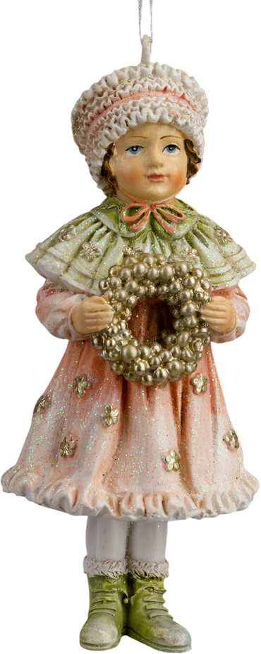Елочная игрушка Erich Krause Decor. Девочка с венком / 64534
