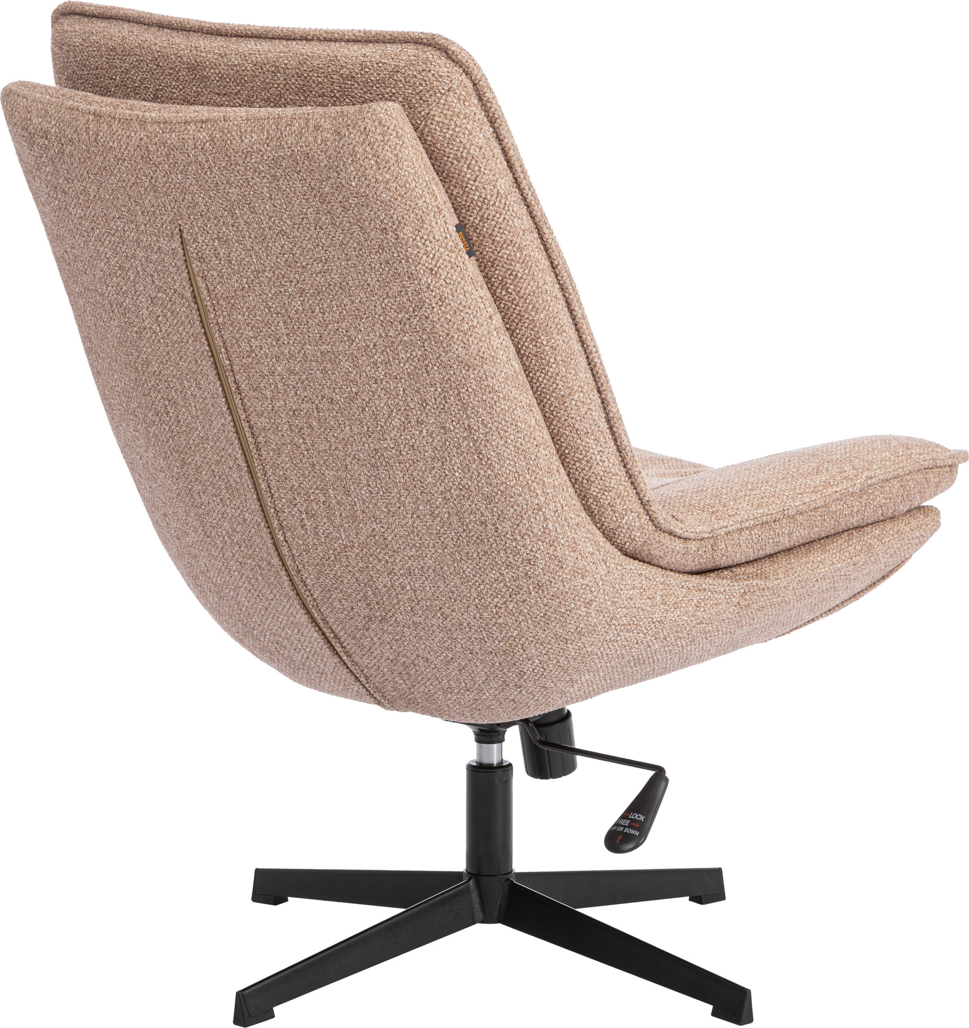 Кресло мягкое Tetchair Cosmo (велюр/букле, VT shape latte) — фото 4