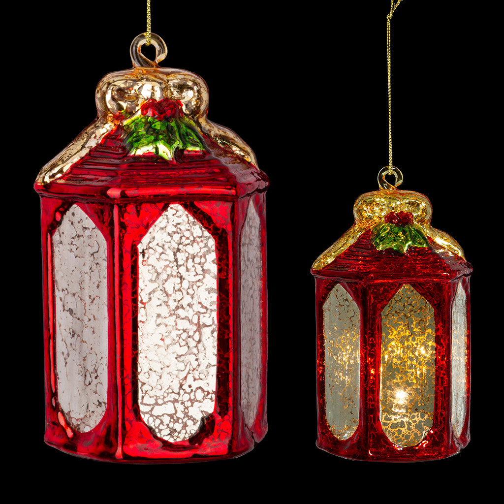 Елочная игрушка Erich Krause Decor. Фонарь с подсветкой / 64463 — фото 2