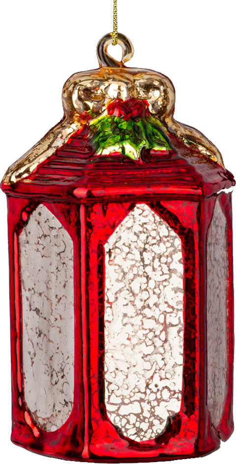 Елочная игрушка Erich Krause Decor. Фонарь с подсветкой / 64463