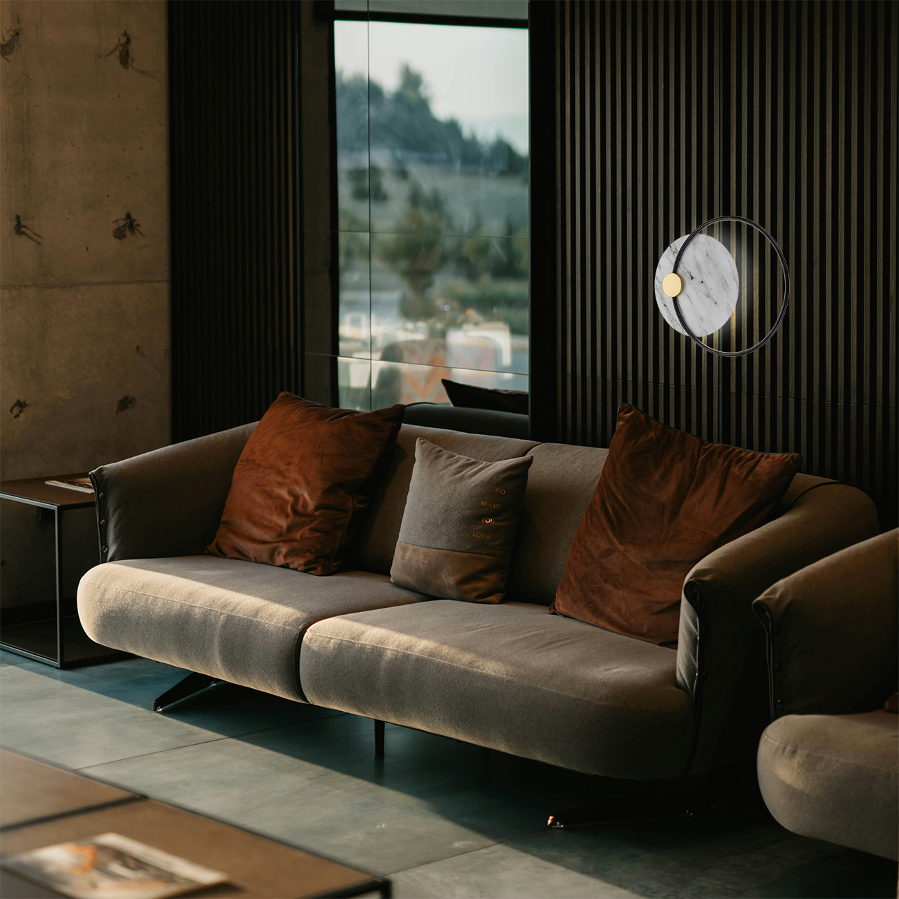 Бра ESCADA 10267/1LED (Black/Marble) — фото 6