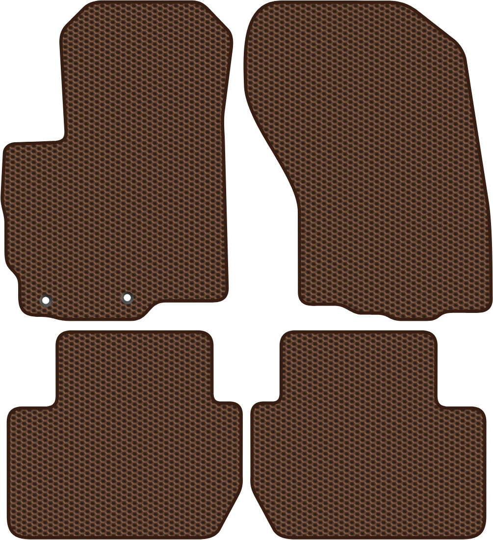 Комплект ковриков для авто Alicosta 0896_1-кор для Mitsubishi Outlander II SUV/CWOW 2005-2012 (EVA соты, коричневый)
