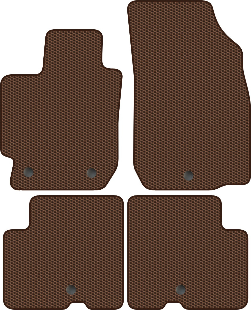 Комплект ковриков для авто Alicosta 0925_1-кор для Nissan Almera III седан/G15 2012-2019 (EVA соты, коричневый)