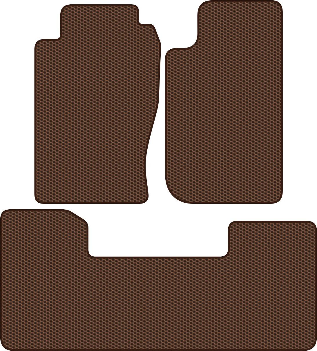 Комплект ковриков для авто Alicosta 2435_1-кор для Nissan Patrol V SUV/Y61 2004-2010 (EVA соты, коричневый)