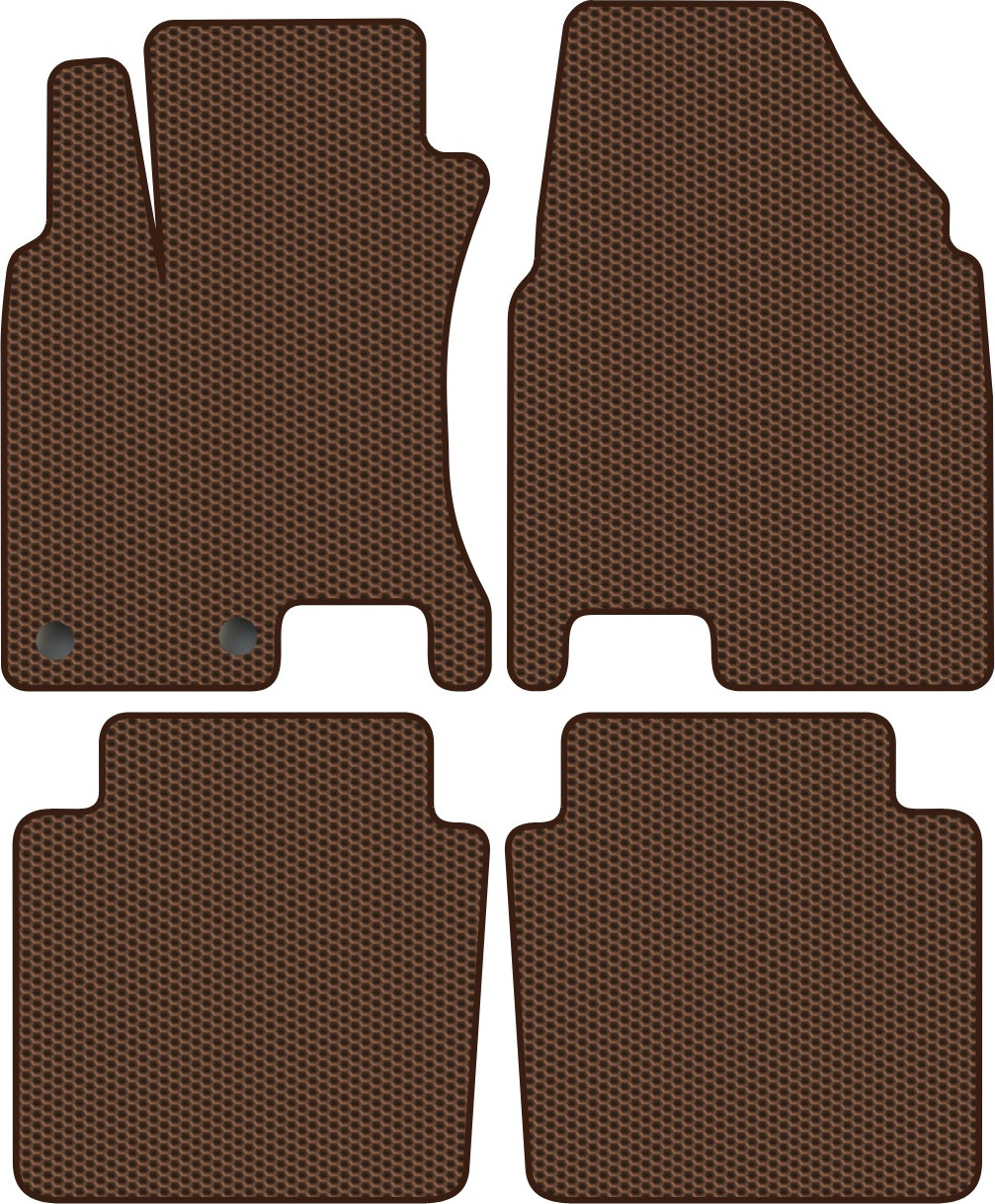 Комплект ковриков для авто Alicosta 0960_1-кор для Nissan Qashqai +2 I SUV/J10 2010-2014 (EVA соты, коричневый)