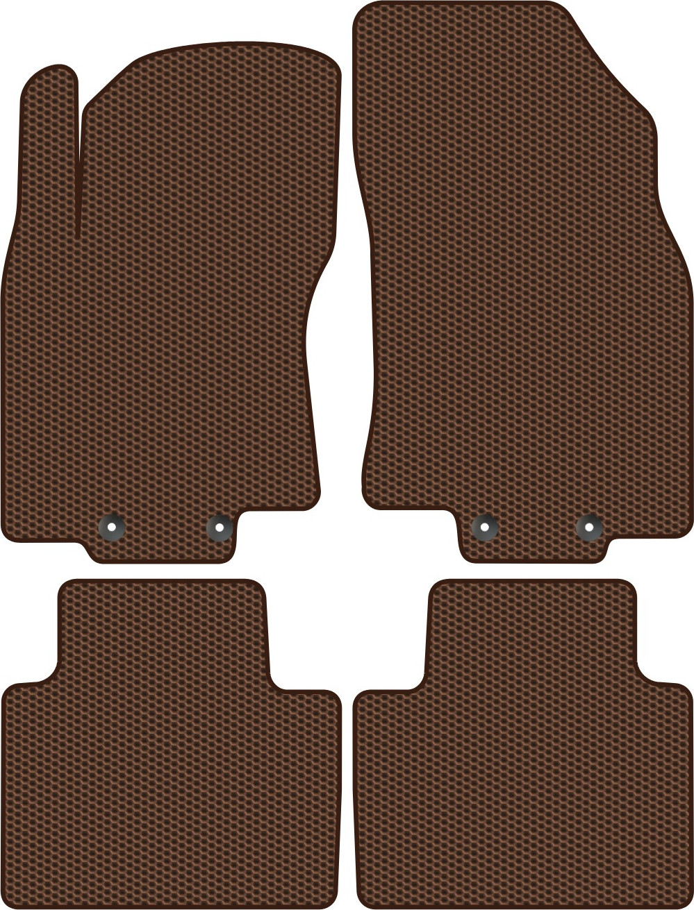 Комплект ковриков для авто Alicosta 0989_1-кор для Nissan X-Trail III SUV/T32 2013-н.в. (EVA соты, коричневый)