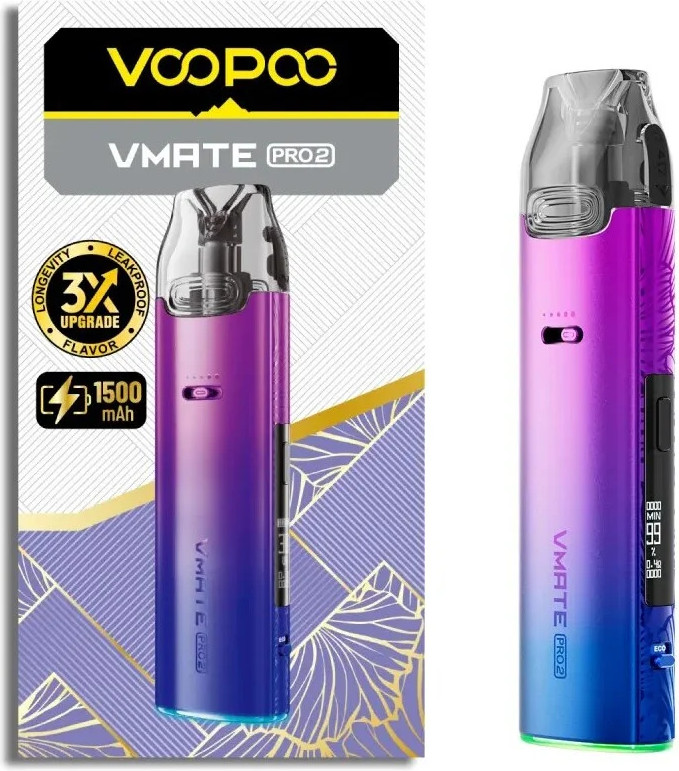 Электронный парогенератор VooPoo Vmate Pro 2 (Neon) — фото 2