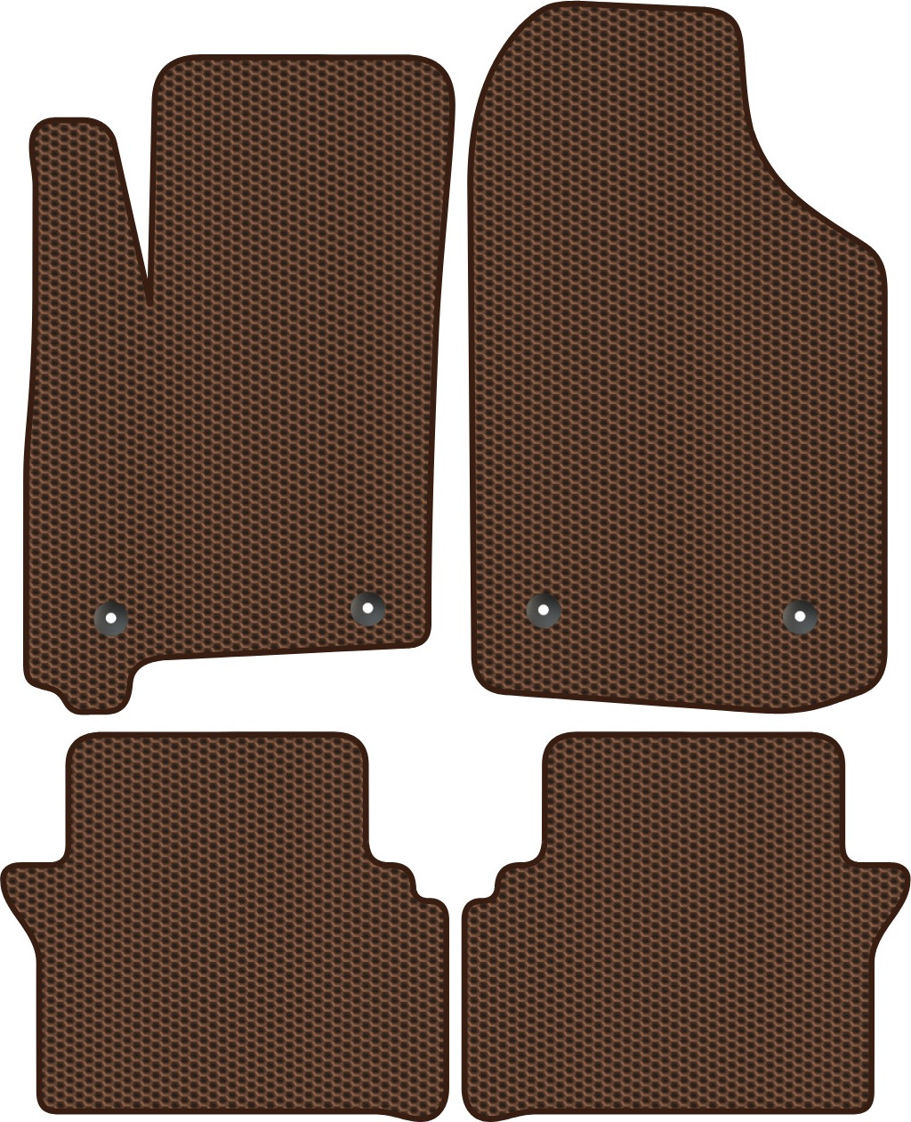 Комплект ковриков для авто Alicosta 1020_1-кор для Opel Meriva минивэн 2002-2006 (EVA соты, коричневый)