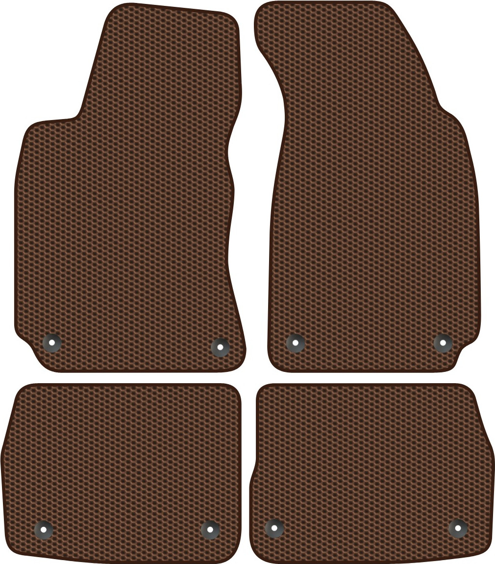 Комплект ковриков для авто Alicosta 1211_1-кор для Skoda Superb I седан/3U 2001-2008 (EVA соты, коричневый)