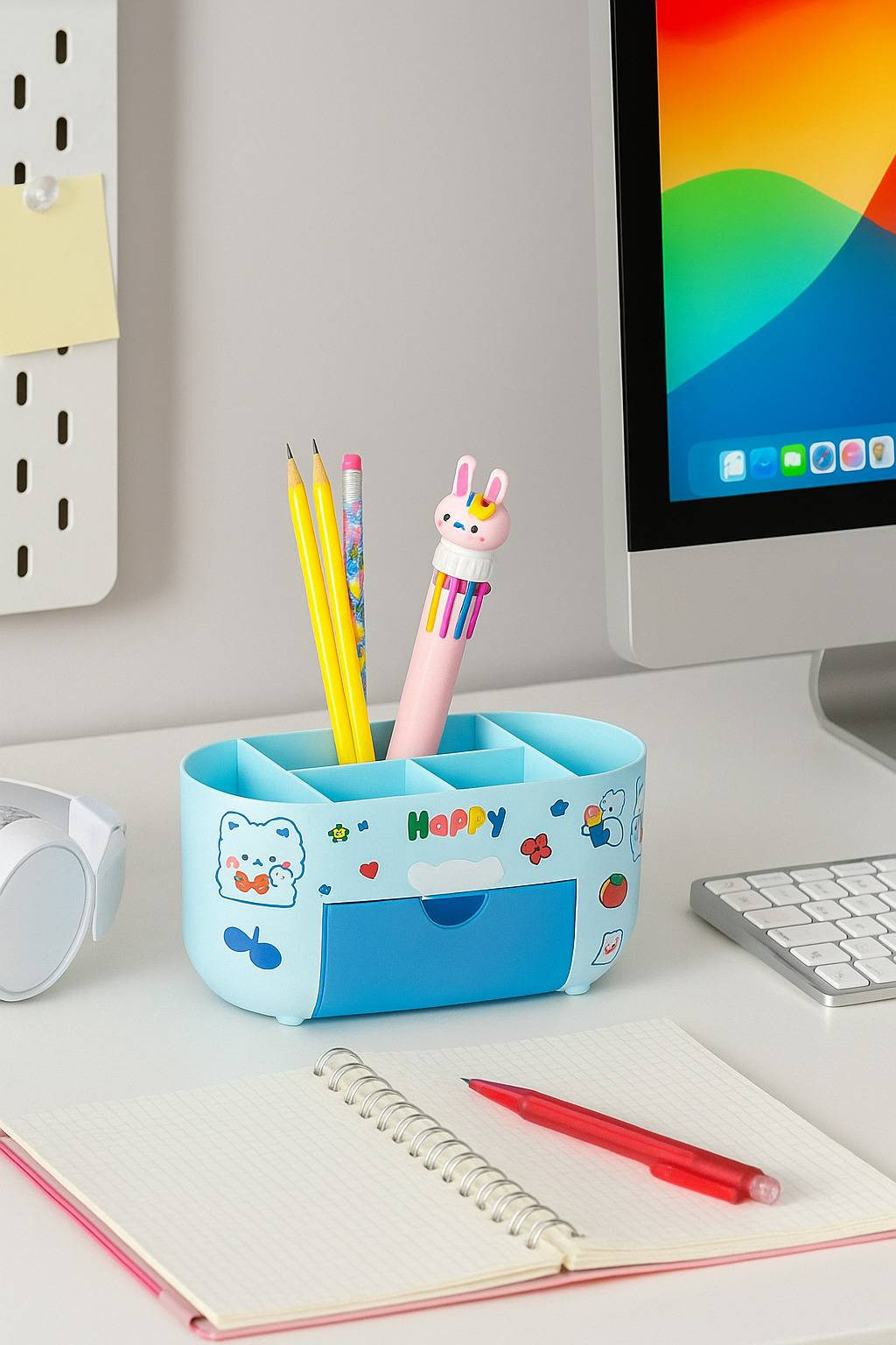 Органайзер настольный ILikeGift Happy friends 133-056 (голубой) — фото 4