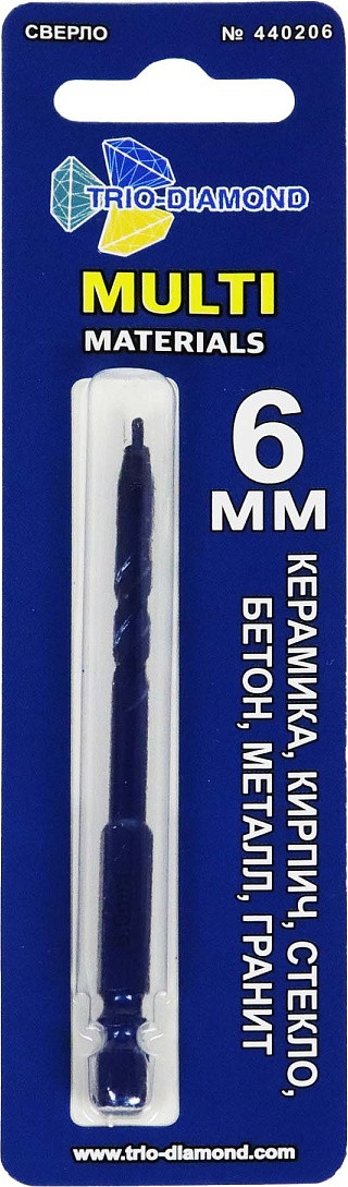 Сверло Trio Diamond Multi Materials 6мм / 440206 — фото 3